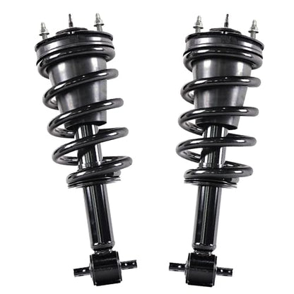 Detroit Axle - RWD Front Struts for 2014-2018 Chevrolet Silverado 1500 GMC Sierra 1500, 2019 Silverado 1500 LD Sierra 1500 Limited [Without Magnetic Ride Control Suspension], 2 Struts w/Coil Spring - size: 139112x2/PAIR