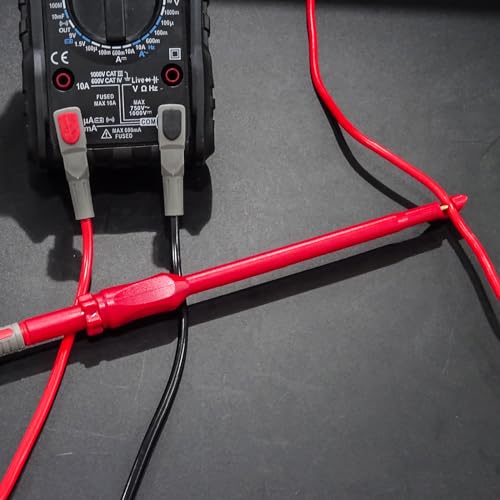 Goupchn Multimeter Automotive Test Leads Kit for Electrical Testing | Wire Piercing Clip, Puncture Probes, 4mm Banana Plug Extension Test Cable Set - style: P1033B