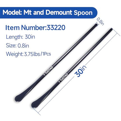 2 PCS 30" 33220 Heavy Duty Tire Iron Set - Solid Steel Tire Spoons for Semi Trucks, Cars, Motorcycles, ATVs & Farm Equipment - Heat Treated, Rust Proof, Non-Slip Grip - Roadside Emergency Tool Kit - size: 2pcs(30in)