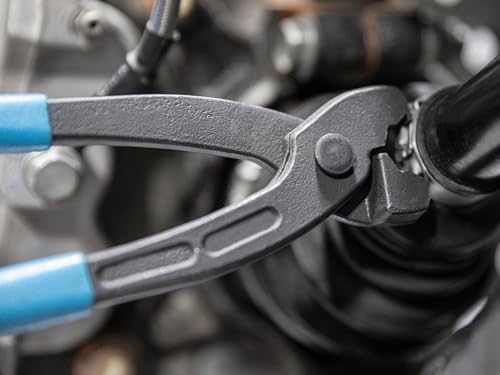 SuperATV CV Boot Clamp Pliers | Made of Heavy-Duty Steel | 1/2" Tooth Width | Rubber Handle Enhances Grip | Make Removing Clamps Easy