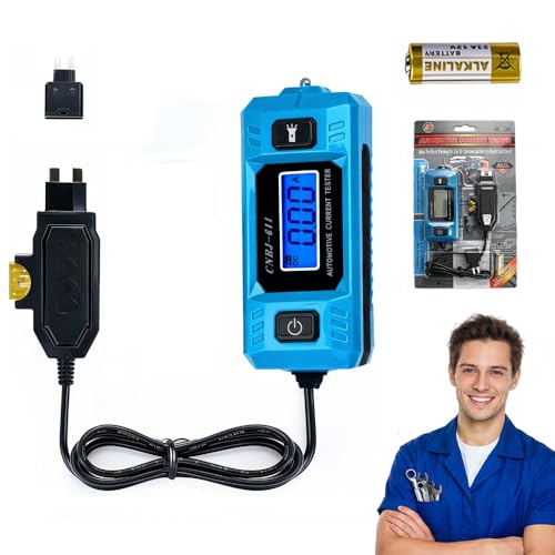 Automotive Circuit Fault Probe Tester CNBJ-611, High-Precision 20A 48V Automotive Current Tester with LCD Display & Front Lighting, Car Circuit Probe Tester Relay Fuse Checker for Vehicles