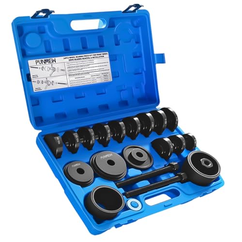 24pcs Wheel Bearing Press Kit for Front Wheel Drive Bearing Removal & Installation