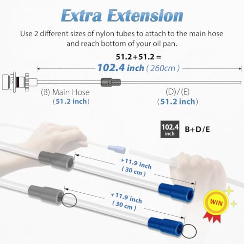 FIRSTINFO A1108USY3 9L Patented Pneumatic/Manual Oil Extractor 3 Tubes - size: 9L Pneumatic/Manual