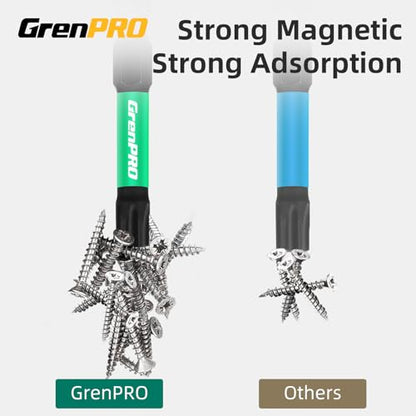 GRENPRO Torx Bit Set 29pcs Impact Driver Bit Set, S2 Steel Torx Screwdriver Sets, Tamper Proof Star Bits Sets, Star Screwdriver 1"&2" Long (TT7-TT40) Torque Security Bits with Magnetic Bit Holder - size: T7-T40(1"&2"*29pcs)