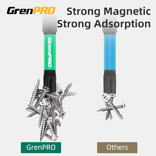 GRENPRO Torx Bit Set 29pcs Impact Driver Bit Set, S2 Steel Torx Screwdriver Sets, Tamper Proof Star Bits Sets, Star Screwdriver 1"&2" Long (TT7-TT40) Torque Security Bits with Magnetic Bit Holder - size: T7-T40(1"&2"*29pcs)