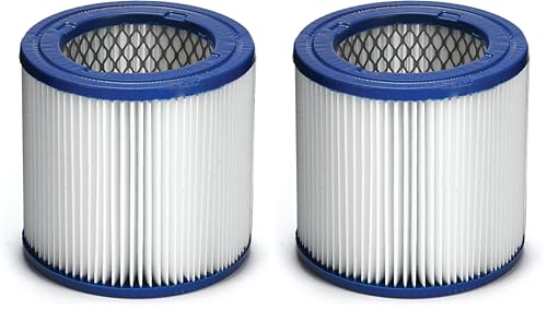 Shop-Vac 9032933 Ash Vacuum HEPA Cartridge Filter, Effective Filtration, Dry Non-Hazardous Material Use (Pack of 2) - size: Small (Pack of 2)