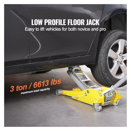 3T/2T Floor Jack Aluminum Hydraulic Racing Car with Dual Piston Lift Pump for Auto Repaire(2T Aluminum Iron) - color: 2T Aluminum Iron