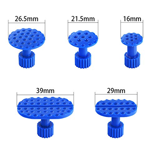 LadyRosian Paintless Dent Repair Puller Dent Puller T-Bar 18Pcs Tool with Removal Pulling Tabs for Auto Body Hail Damage Dent - size: Set B