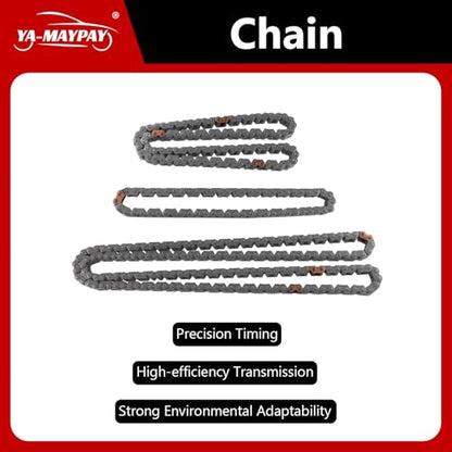 Engine Timing Chain Kit with Tensioner Fit for EA888 3rd Generation Audi Q3 Q5L A6L Compatible with VW Talagon Phideon 2.0T Replaces# 06K109158AC 06K109158BK 06H105209AQ 06K109509D