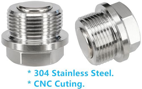 1PC M24x1.5 Stainless Steel Transmission/Front Differential Magnetic Oil Drain Plug Fit for 08-20 Lexus GX460 LX570; Toyota 4Runner FJ Cruiser Land Cruiser Tacoma Tundra, Replace 90341-24014 - size: M24x1.5