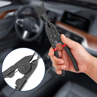 Car Panel Clip Removal Plier, Vehicle Retainer Clip Upholstery Trim Rivet Removal Tool, Automotive Interior Door Panels Fastener Plier, Universal for SUV Sedan Lorries