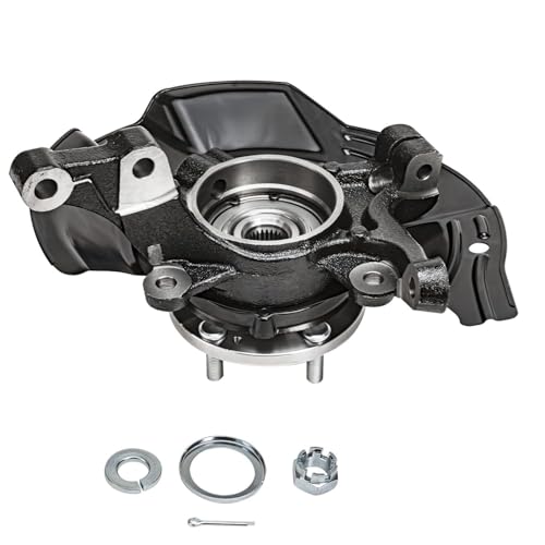 Detroit Axle - 2.4L Front 4pc Steering Knuckles Kit for 2011 Kia Optima, 2 Steering Knuckles & Wheel Bearing Hubs 2 Outer Tie Rods Replacement - size: 4SU47760/Kit
