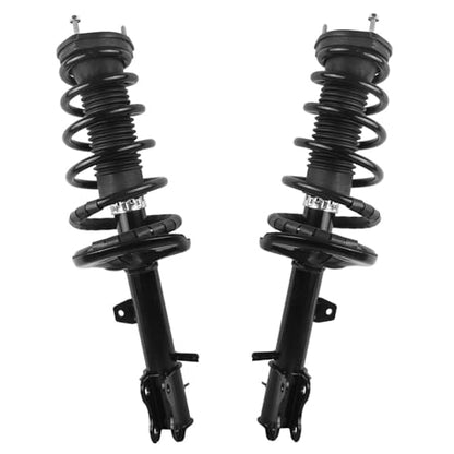 Detroit Axle - AWD Rear 4pc Struts for 99-03 Lexus RX300, 01-03 Toyota Highlander, 2 Struts & Coil Spring Assembly 2 Sway Bar Ends 1999 2000 2001 2002 2003 Replacement Ready Strut Shock Assembly - size: 4QS48536/ sway kit