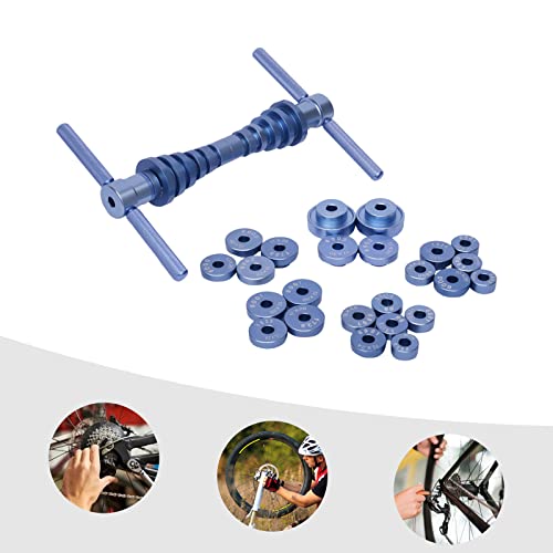 25PCS Bicycle Bearing Press Set, Universal Bike Hub & Frame Pivot Point Installation Tool Kit, Wheel Bearing Drift Tool for Soft Tail Frame Repair