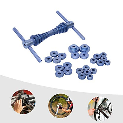 25PCS Bicycle Bearing Press Set, Universal Bike Hub & Frame Pivot Point Installation Tool Kit, Wheel Bearing Drift Tool for Soft Tail Frame Repair