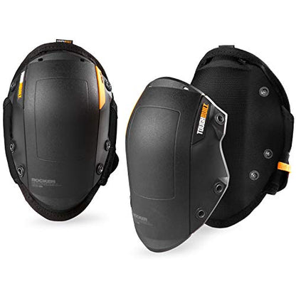 ToughBuilt - Gelfit ™ Rocker Professional Knee Pads - SnapShell ™ Compatible - (TB-KP-G201) - size: Standard Snapshell Rocker (Black)