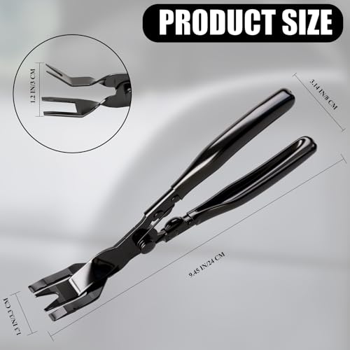 1PCS Car Clip Pliers Tool, Panel Clip Pliers Set Fastener Remover, Auto Retainer Clip Trim Rivet Removal Tool, Auto Door Car Upholstery Trim Clip Removal Tool (Black) - color: Black - 1 Pcs Clip Removal Plier