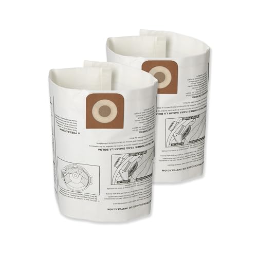 CRAFTSMAN CMXZVBE38750 Genuine 16-20 Gal. Wet Dry Vac Dust Collection Bags | For Fine Dust, Fits Most 16 and 20 Gallon CRAFTSMAN Shop Vacuums, Collects Dry Fine Debris, Reduces Cleanup Time, 2-Pack - style: 16-20 Gallon Fine Dust