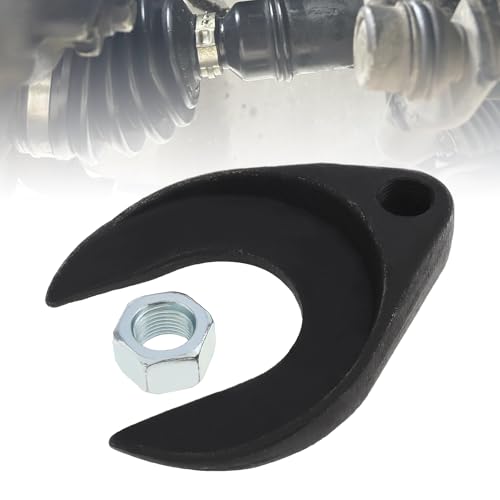 CV Axle Removal Tool with Nut, 48mm U Shaped CV Joint Axle Removing Tool, Fits Slide Hammers with 5/8"-18 Threads, Front Wheel Drive Axle Pulley Attachment