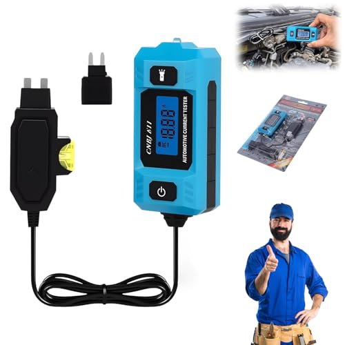 Automotive Circuit Fault Probe Tester, Portable High-Precision 20A 48V Automotive Circuit Fault Probe Tester, 2-in-1 Wire Tracer Short Finder, Car Fuse Blade Checker with LED Display & Front Light