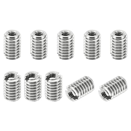 PATIKIL Thread Adapters Sleeve Reducing Nut, 10 Pcs M4x0.7 Male to M2x4 Female Repairing Insert Nut Screw Reducer Stainless Steel Fastener 6mm - size: M2xM4x6mm