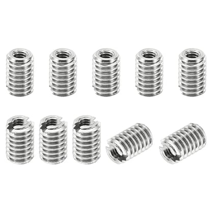 PATIKIL Thread Adapters Sleeve Reducing Nut, 10 Pcs M4x0.7 Male to M2x4 Female Repairing Insert Nut Screw Reducer Stainless Steel Fastener 6mm - size: M2xM4x6mm