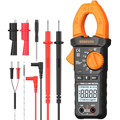 Digital Amp Clamp Meter Multimeter 4000 Counts, 600A, AC/DC Voltage - size: 600A-4000 Counts-AC Clamp Meter