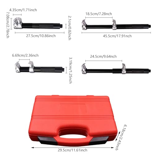 Automotive Coil Spring Compressor Tool with Jaw and Holder Macpherson Struts Spring Compressor Set for Car Truck Heavy Duty - color: A