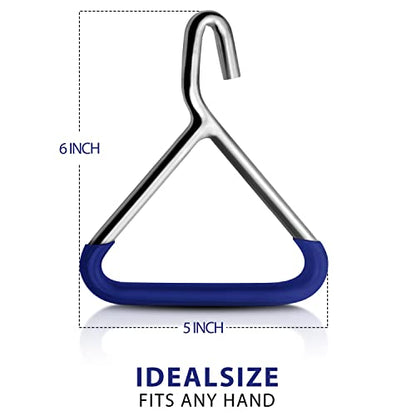 Durable OB Handle Apparatus with 2 Handle Puller Hooks and 2 Chains - Stainless Steel for Cow, Goat, and Cattle Delivery Instruments on Dairy Farms, 45 Inch - size: 45 Inch