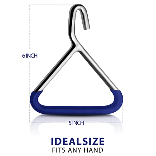 Durable OB Handle Apparatus with 2 Handle Puller Hooks and 2 Chains - Stainless Steel for Cow, Goat, and Cattle Delivery Instruments on Dairy Farms, 45 Inch - size: 45 Inch