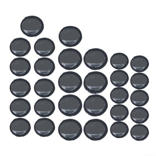 30pcs Tire Repair Kit with Roller - 3 Sizes Rubber Patches for Cars Trucks Motorcycles - Fix Punctures Seal Flats Tubeless Tool