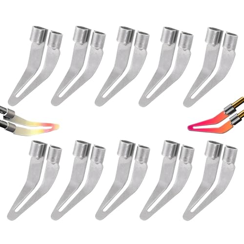 10 Pcs Plastic Welding Tips Kit with Triangle Scrapper Head | Professional, Stainless Steel, For Car Bumper Repair, Replacement