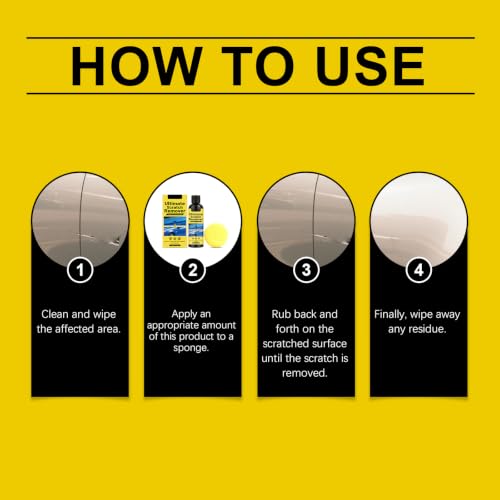 Nanopolix Ultimate Scratch Remover, Second Surface Scratch Fix, Nano Polix Car Cloth Scratch Remover, All Paint Colors Polishing Kit, Quick Repair Scratches and Restore Shine ﻿