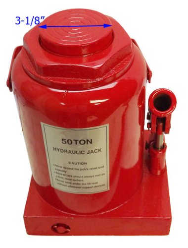 Heavy Duty 50 Ton Hydraulic Bottle Jack Lift Car Truck 100,000 LBS Capacity