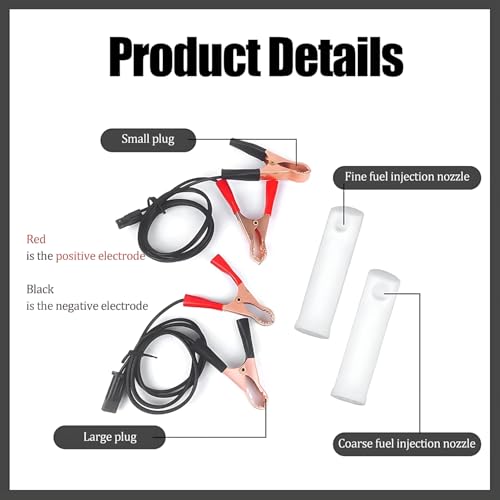 Fuel Injector Cleaner Kit, Universal Auto Car Fuel Injector Nozzle Flush Cleaner Adapter DIY Cleaning Tool Kit Set Automotive Diesel Gas Injectors Nozzles