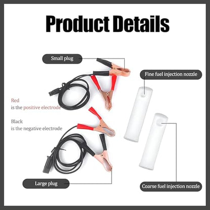 Fuel Injector Cleaner Kit, Universal Auto Car Fuel Injector Nozzle Flush Cleaner Adapter DIY Cleaning Tool Kit Set Automotive Diesel Gas Injectors Nozzles