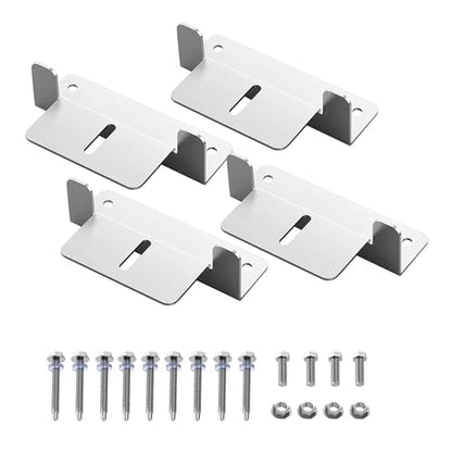 ACOPOWER Solar Panel Mounting Z Bracket - Set of 4 for RV Boat Off Gird Installation,Sliver,HY-Z1-M - size: Z Bracket