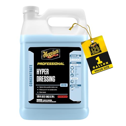 Meguiar's D17001 Hyper Dressing -1 Gallon â€“ Give Your Carâ€™s Trim Pieces the Best Shine & Gloss, Factory,128 Fl Oz (Pack of 1) - size: 128 Fl Oz (Pack of 1)