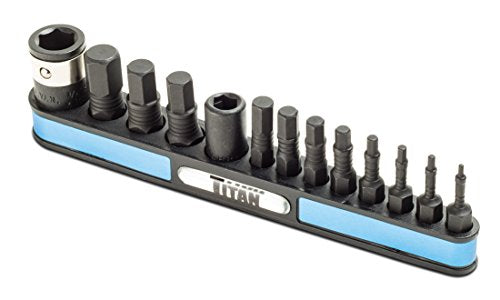 Titan 16038 13-Piece Metric Impact Grade Hex Bit Set - style: Impact