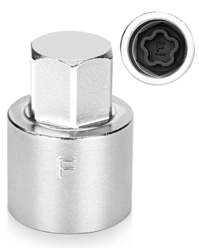 F-Wheel Lock Key,Locking Lug Nut KeyCompatible with Toyota | Wheel Lock Socket Adapter for Lexus,Tacoma, Locking Lug Nut Removal Tool to Remove Anti-Theft Lug Nuts - color: Model F
