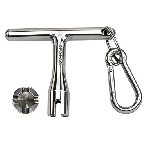 304 Stainless Steel Bottle Jack Release Pressure Wrench, Bottle Jack Pressure Relief Valve Wrench, Hydraulic Jack Valve Release Tool Compatible with 12-Ton 20-Ton Presses