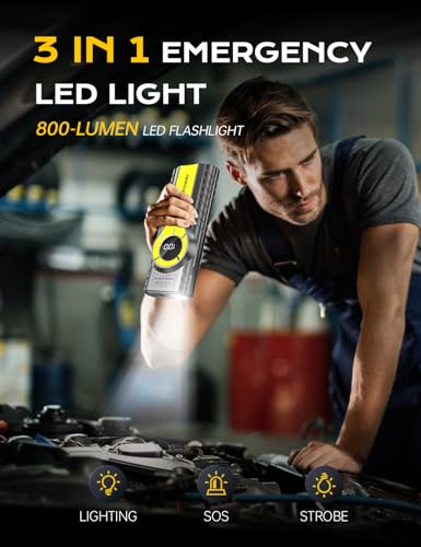 Car Jump Starter with Air Compressor,7000A Jump Starter Battery Pack (All Gas/12.0L Diesel) 12V 160PSI Auto Battery Booster,Jumper Cables with LED,Portable Lithium Jump Box with QC3.0 - color: Black Yellow