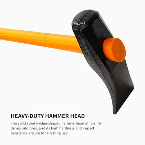 Tire Hammer Bead Brkg Wg, Semi Tire Changing Tools, Steel Duckbill Hammer Tire Removal Tool, 35.5In, Compatible with Car Tire Replacement