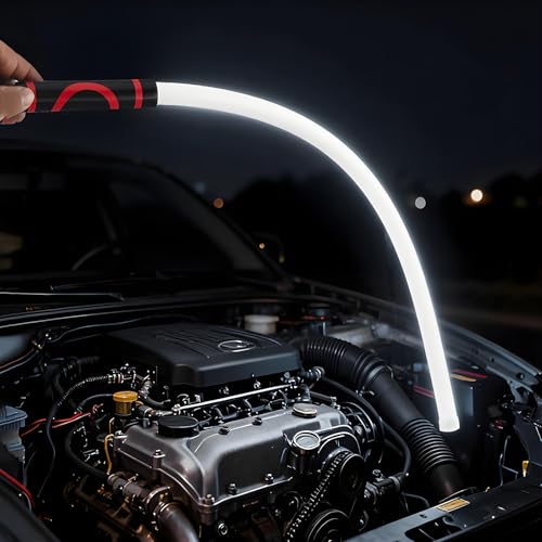2026 New Bendable LED Flashlight Stick, 27" Flexible LED Bendable Work Light, Rechargeable High Lumen Work Light with 3 Brightness Levels, for Car Repairs, Mechanical Inspection & Tight Spaces