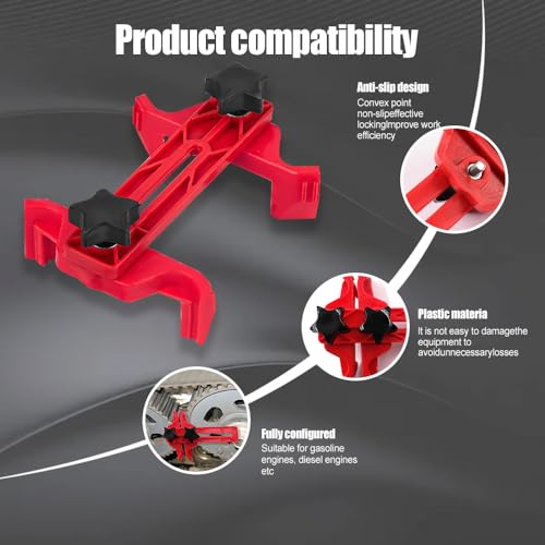 Engine Timing Tool, Camshaft Locking Tool, Engine Camshaft Alignment Timing Tool Kit, Camshaft Sprocket Clamp Kit, Car Main Cam Timing Sprocket Gear Locking Tool Set Suitable for Most Car