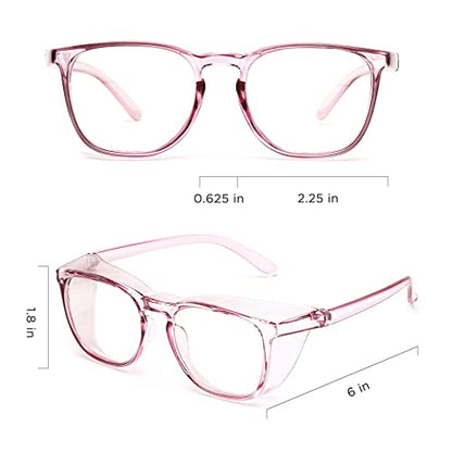 JOO'RTI Anti-Fog Safety Goggles Anti-Blue Light Saftey Glasses Anti-Dust Protective Eyewear for Women and Men - color: Lilac