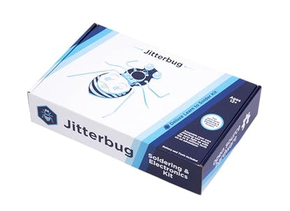 Jitterbug Deluxe Kit | DIY Soldering Kit for Beginners | Electronics Projects for Students & STEM Classes | Tools Included