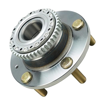 Detroit Axle - 5-Stud Rear Wheel Bearing Hubs Assembly for 2001 Hyundai Tiburon [w/4-Wheel ABS], 2 Wheel Bearings and Hubs Replacement Pair Set - style: 512198-DA x2/Pair