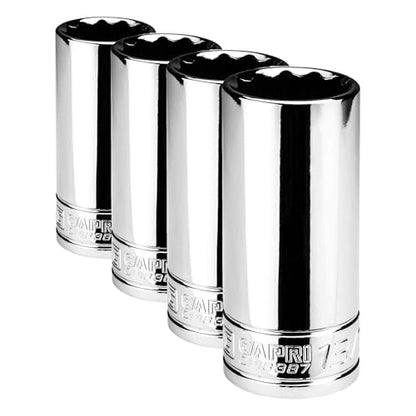 Capri Tools 13/16 in. Deep Socket, 3/8 in. Drive, 12-point, SAE (Pack of 4) - size: 13/16-Inch (Pack of 4)