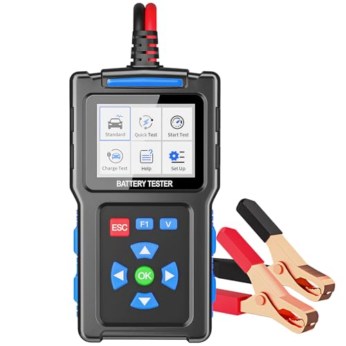 Car Battery Tester, Topdiag BT300 12V Automotive Alternator Tester, 20-2000 CCA Battery Load Tester for Cranking & Charging System, Analyzer for Car/Truck/Motorcycle/Boat